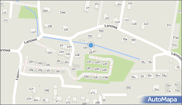 Skawina, Łanowa, 43l, mapa Skawina