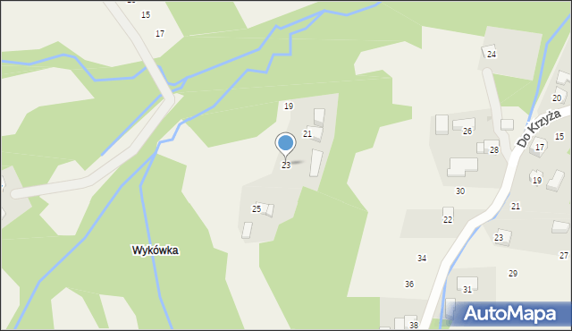 Skawinki, Łąkowa, 23, mapa Skawinki