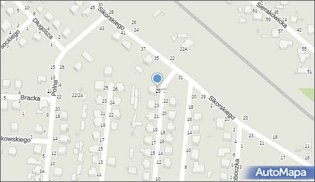 Skierniewice, Łabędzkiego Wiktora, dr., 25, mapa Skierniewic