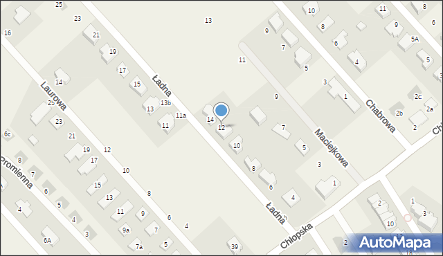 Smolec, Ładna, 12, mapa Smolec