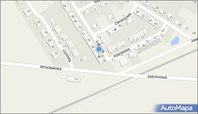 Smolec, Łąkowa, 88, mapa Smolec