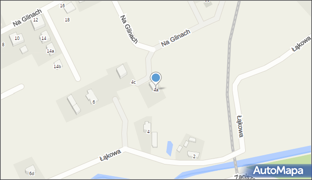 Somonino, Łąkowa, 4a, mapa Somonino