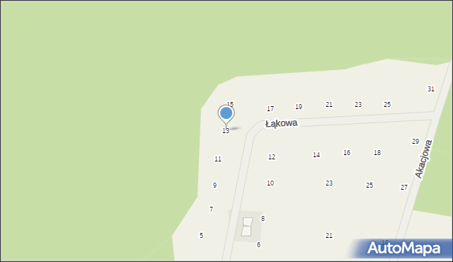 Stajenczynki, Łąkowa, 13, mapa Stajenczynki