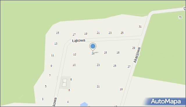 Stajenczynki, Łąkowa, 14, mapa Stajenczynki