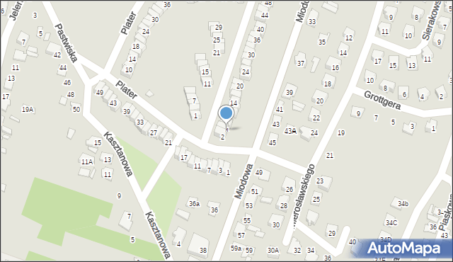 Starachowice, Langiewicza Mariana, gen., 4, mapa Starachowic