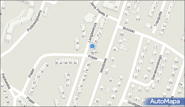 Starachowice, Langiewicza Mariana, gen., 52, mapa Starachowic