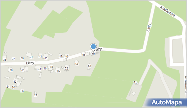 Starachowice, Łazy, 60, mapa Starachowic