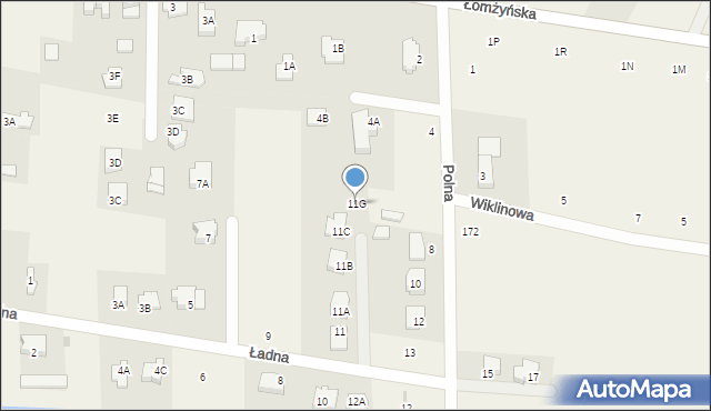 Stare Kupiski, Ładna, 11G, mapa Stare Kupiski