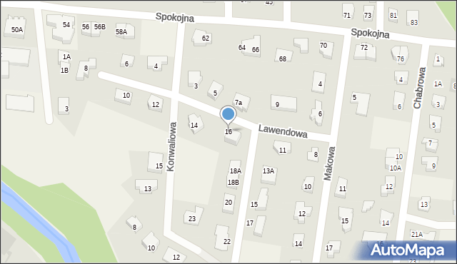 Straszyn, Lawendowa, 16, mapa Straszyn