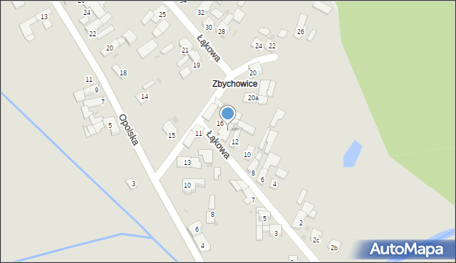 Strzeleczki, Łąkowa, 14, mapa Strzeleczki