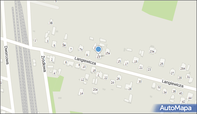 Suchedniów, Langiewicza Mariana, gen., 13, mapa Suchedniów