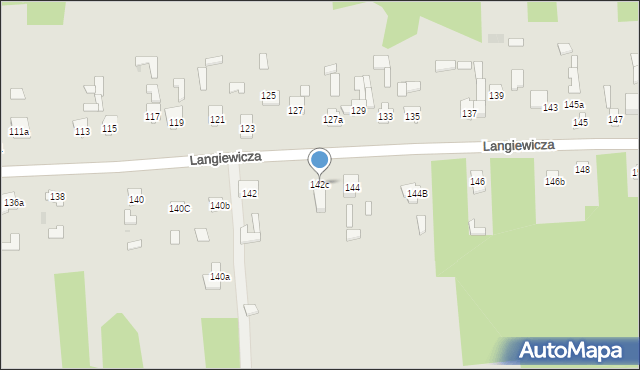 Suchedniów, Langiewicza Mariana, gen., 142c, mapa Suchedniów