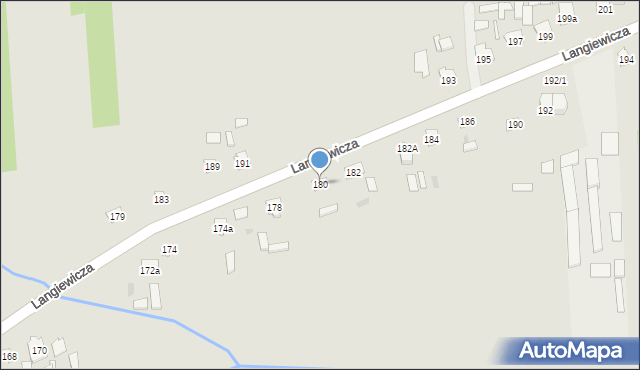 Suchedniów, Langiewicza Mariana, gen., 180, mapa Suchedniów