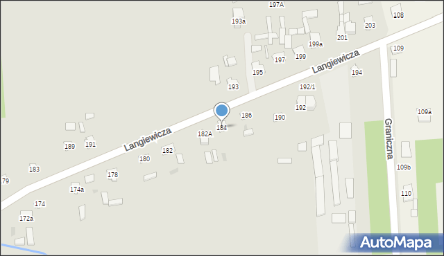 Suchedniów, Langiewicza Mariana, gen., 184, mapa Suchedniów