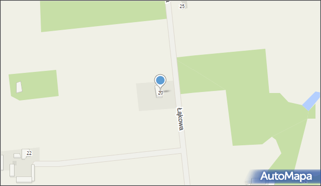 Sulbiny, Łąkowa, 20, mapa Sulbiny