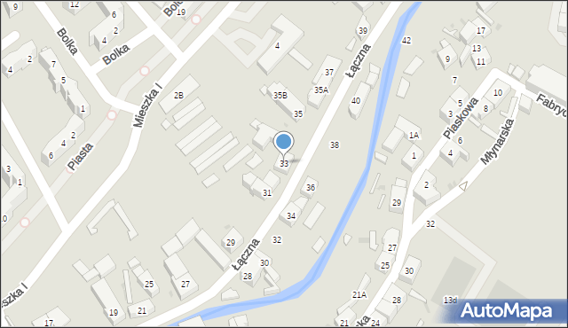 Świebodzice, Łączna, 33, mapa Świebodzice