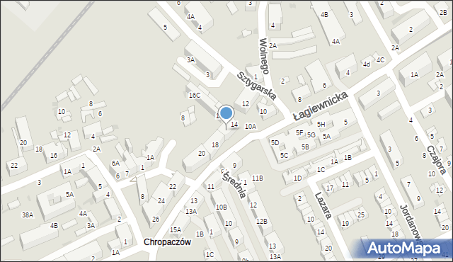 Świętochłowice, Łagiewnicka, 16, mapa Świętochłowice