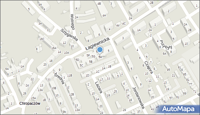 Świętochłowice, Łagiewnicka, 5A, mapa Świętochłowice