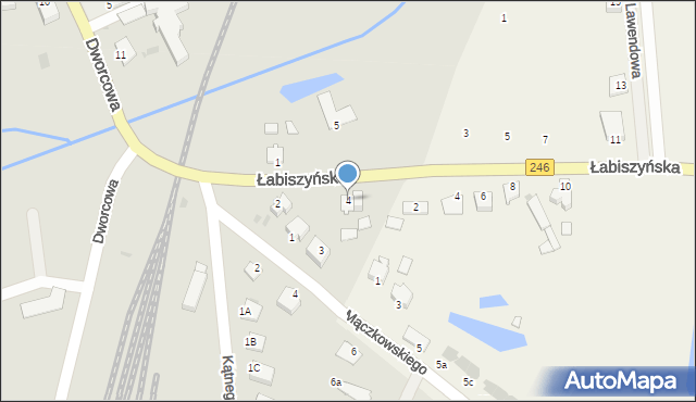 Szubin, Łabiszyńska, 4, mapa Szubin