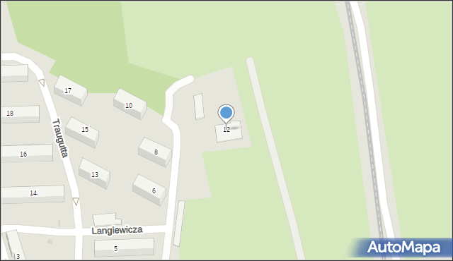 Tarnów, Langiewicza Mariana, gen., 12, mapa Tarnów