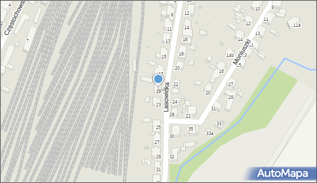 Tarnowskie Góry, Lasowicka, 19, mapa Tarnowskie Góry