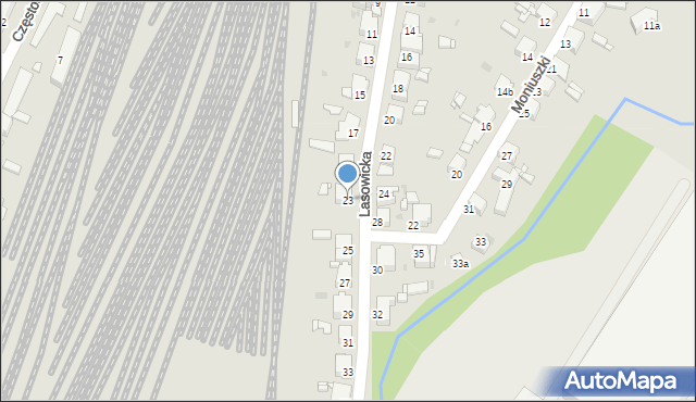 Tarnowskie Góry, Lasowicka, 23, mapa Tarnowskie Góry