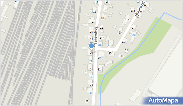 Tarnowskie Góry, Lasowicka, 25, mapa Tarnowskie Góry