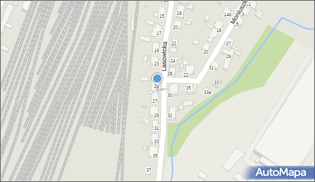 Tarnowskie Góry, Lasowicka, 25a, mapa Tarnowskie Góry