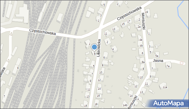 Tarnowskie Góry, Lasowicka, 3, mapa Tarnowskie Góry