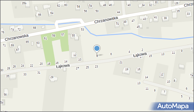 Tenczynek, Łąkowa, 8, mapa Tenczynek