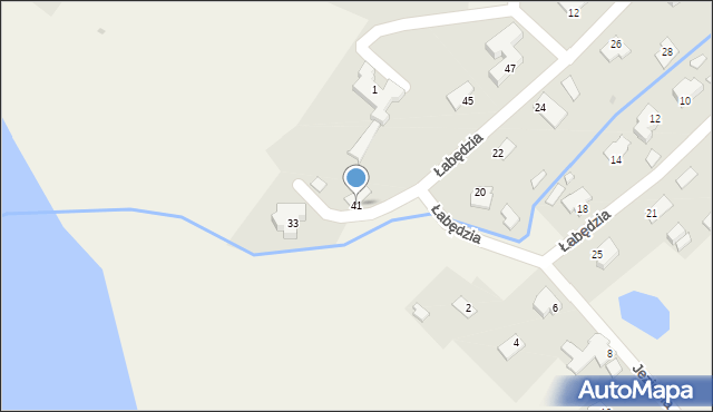 Tomaszkowo, Łabędzia, 41, mapa Tomaszkowo