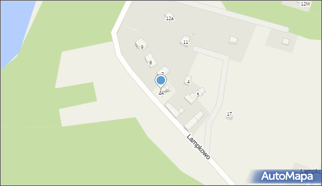 Trzebuń, Lampkowo, 4A, mapa Trzebuń