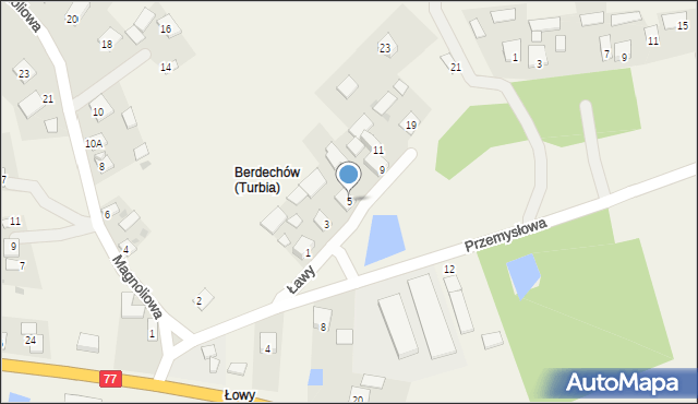 Turbia, Ławy, 5, mapa Turbia