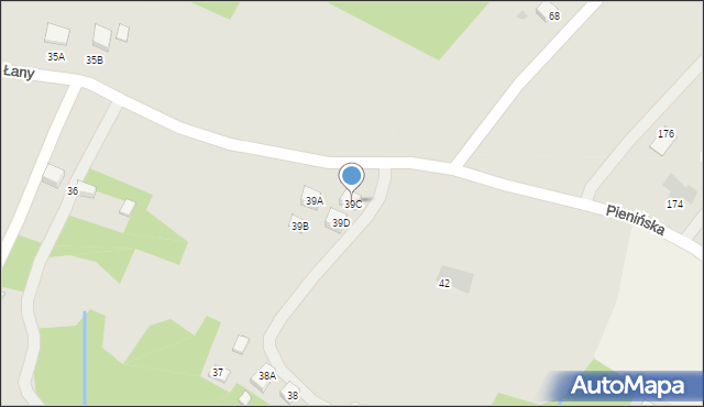 Tyczyn, Łany, 39C, mapa Tyczyn