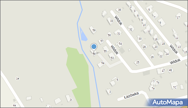 Wadowice, Łazówka, 5b, mapa Wadowice