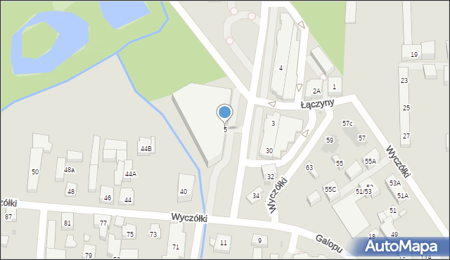 Warszawa, Łączyny, 5, mapa Warszawy