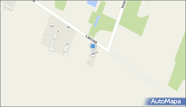 Widzów, Łąkowa, 10a, mapa Widzów