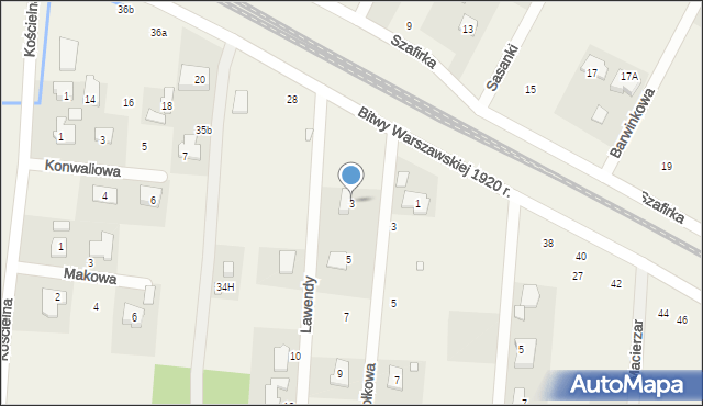 Wielgolas Brzeziński, Lawendy, 3, mapa Wielgolas Brzeziński