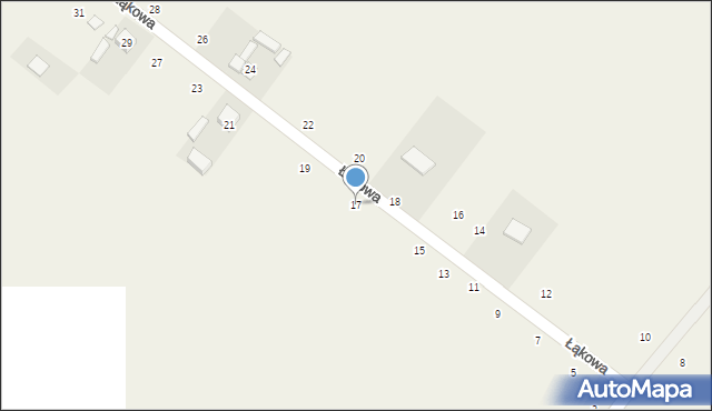 Wierzchlas, Łąkowa, 17, mapa Wierzchlas