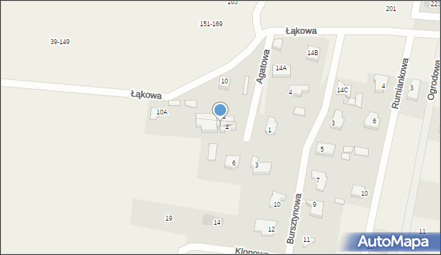 Wiślinka, Łąkowa, 14, mapa Wiślinka