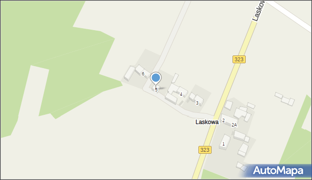 Witoszyce, Laskowa, 5, mapa Witoszyce