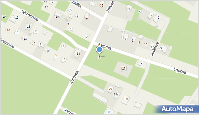 Włodzimierzów, Łączna, 2, mapa Włodzimierzów