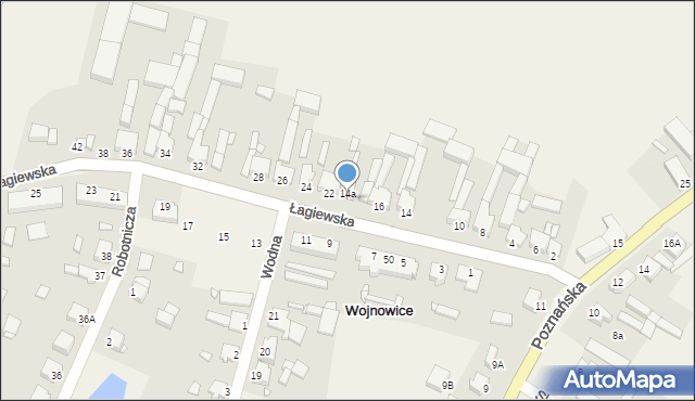 Wojnowice, Łagiewska, 20, mapa Wojnowice