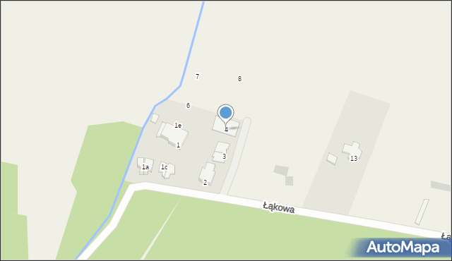Wołczkowo, Łąkowa, 4, mapa Wołczkowo