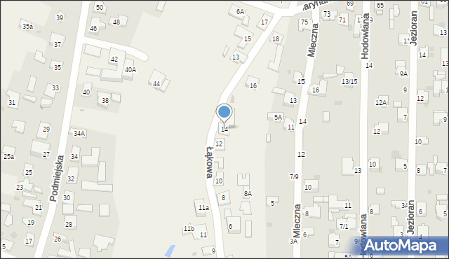 Wyrazów, Łąkowa, 14, mapa Wyrazów