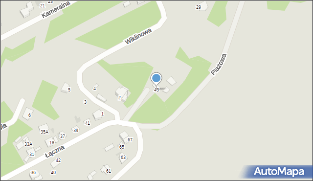 Wyszków, Łączna, 43, mapa Wyszków