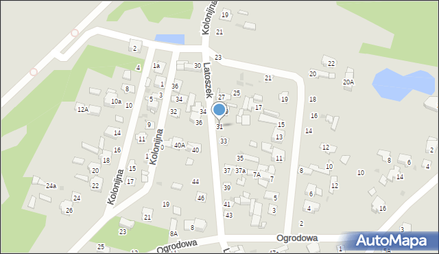 Wyszków, Latoszek, 31, mapa Wyszków