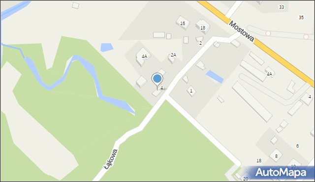 Żabieniec, Łąkowa, 6, mapa Żabieniec