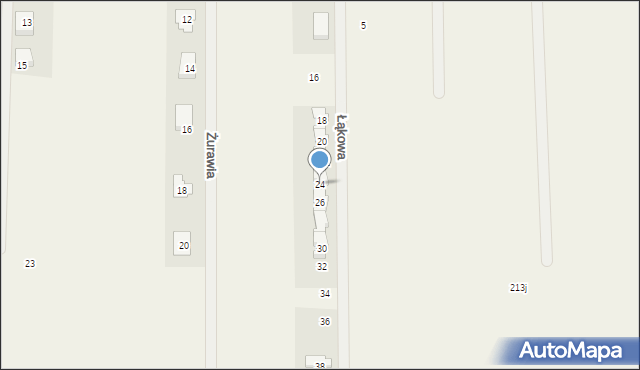 Zaborówek, Łąkowa, 24, mapa Zaborówek