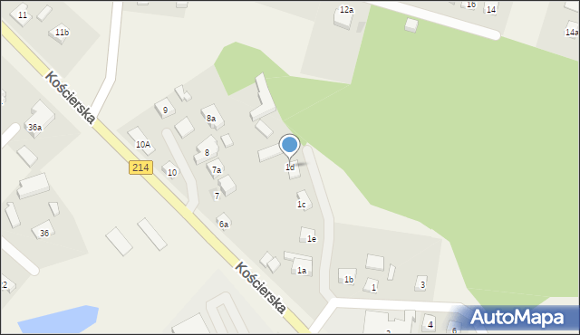 Zblewo, Łąkowa, 1d, mapa Zblewo